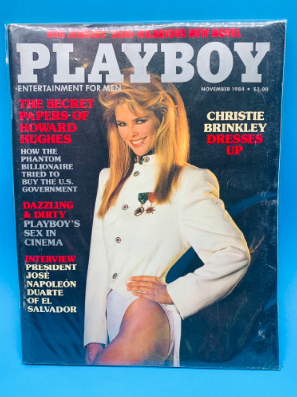 Photo 1 of 803657…adults only playboy magazine featuring Christie Brinkley in plastic sleeve 