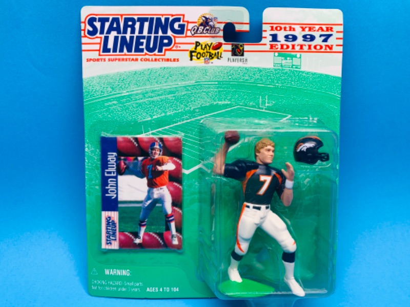 Photo 1 of 803658…starting line up 1997 John Elway figure in original package