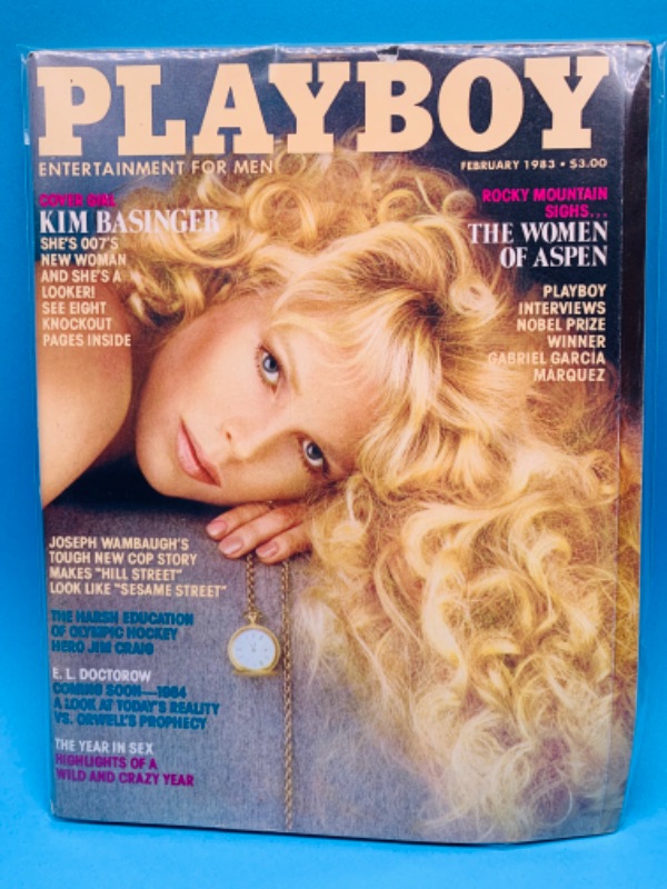 Photo 1 of 803662…adults only playboy magazine featuring Kim basinger in plastic sleeve 