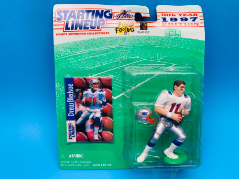 Photo 1 of 803664…starting line up 1997 Drew Bledsoe figure in original package 