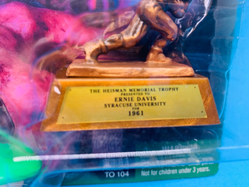 Photo 2 of 803666…starting line up Ernie Davis Heisman Trophy figure in original package 