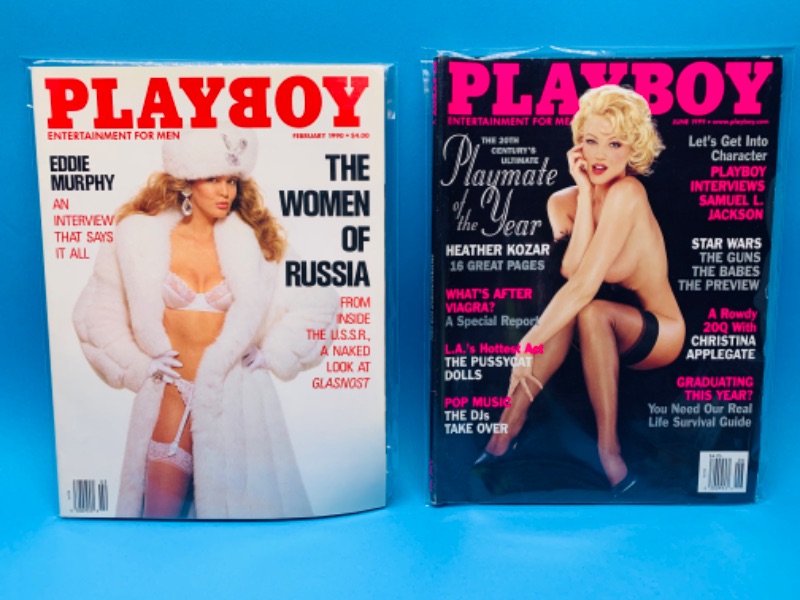 Photo 1 of 803686…adults only playboy magazines from 1990’s in plastic sleeves 