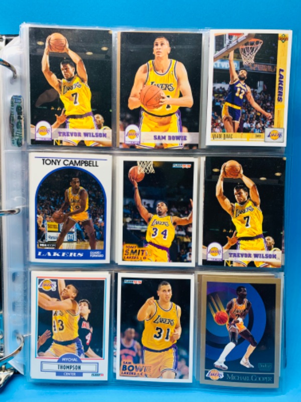 Photo 7 of 803693…153 Los Angeles Lakers trading cards in binder not all pages are photographed 