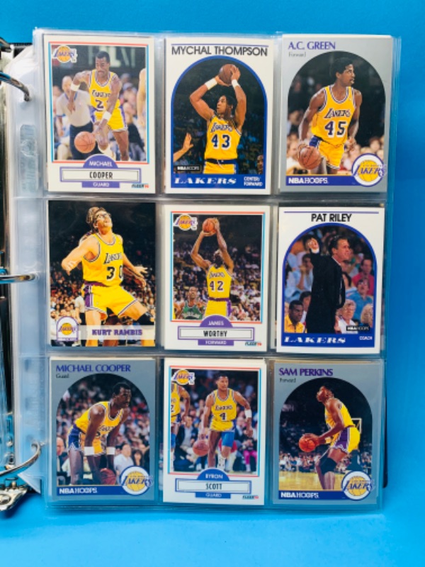 Photo 3 of 803693…153 Los Angeles Lakers trading cards in binder not all pages are photographed 