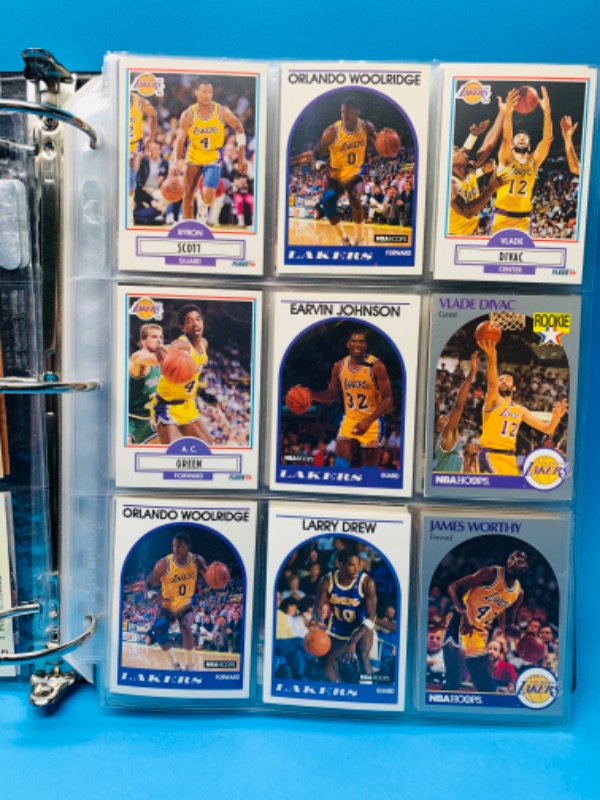 Photo 5 of 803693…153 Los Angeles Lakers trading cards in binder not all pages are photographed 