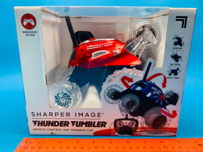 Photo 1 of 803694…sharper image thunder tumbler remote control 360 spinning car in box 