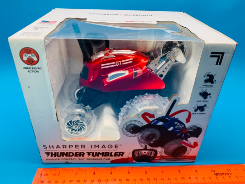 Photo 3 of 803694…sharper image thunder tumbler remote control 360 spinning car in box 