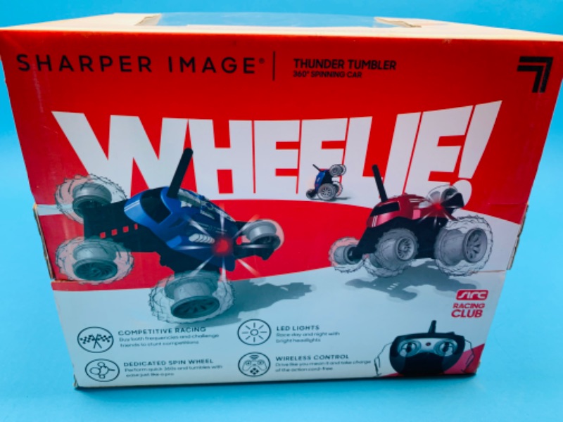 Photo 2 of 803694…sharper image thunder tumbler remote control 360 spinning car in box 