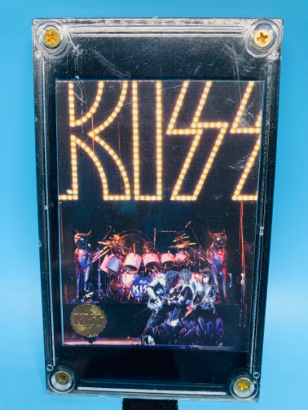 Photo 1 of 803723…kiss trading card 37 in hard plastic case 