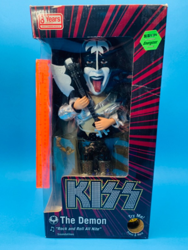 Photo 1 of 803730…large kiss animated the demon figure- plays music and moves -  in original box 