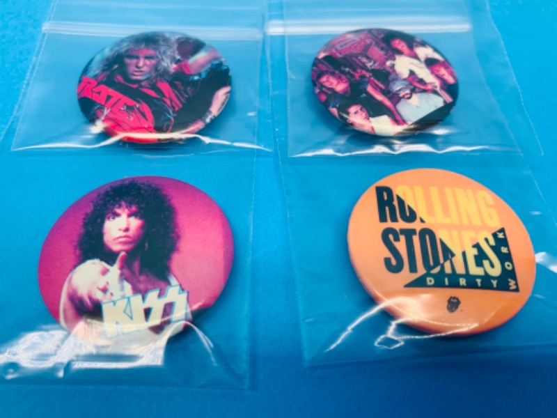 Photo 1 of 803743…vintage rock band pins 