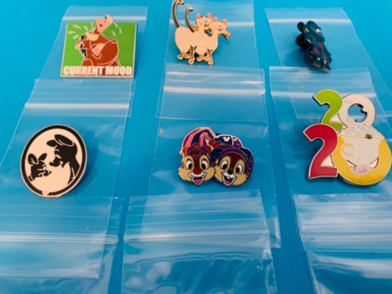 Photo 4 of 803785…9 Disney pins in plastic bags 