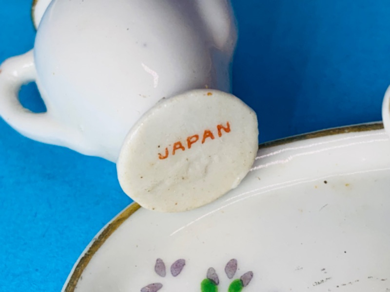 Photo 5 of 803895…vintage pastel mini tea cups and saucers and tiny Japan tea set 