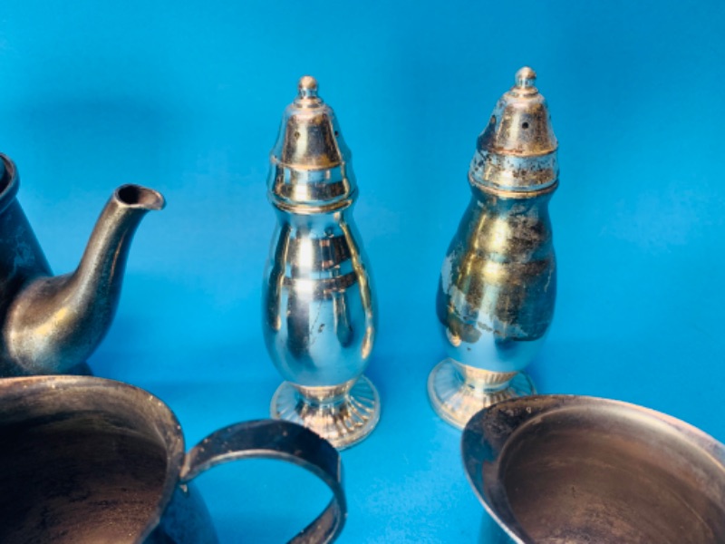 Photo 3 of 803898…vintage stainless s and p shakers and creamers 