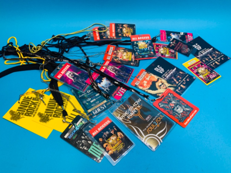 Photo 1 of 803911…old rock band all access, vip, and door passes 