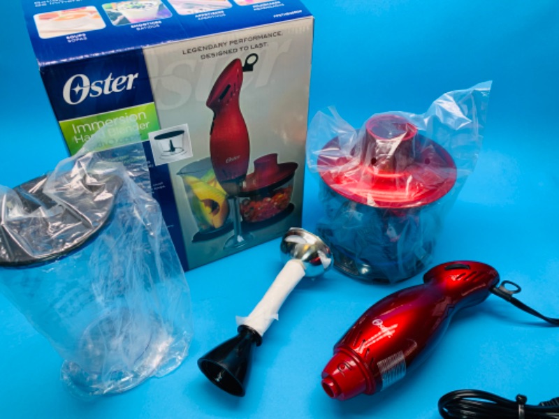 Photo 2 of 803922…oster immersion hand blender with chopper with box 