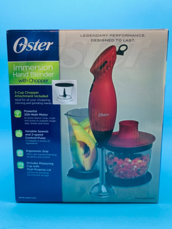 Photo 3 of 803922…oster immersion hand blender with chopper with box 