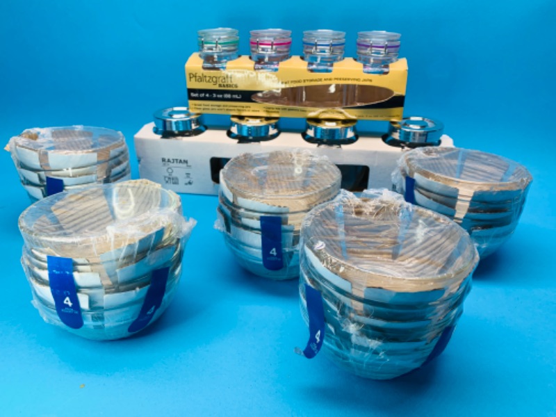 Photo 2 of 803936…20 dipping bowls, 4 mini storage and 4 preserving jars in packages 