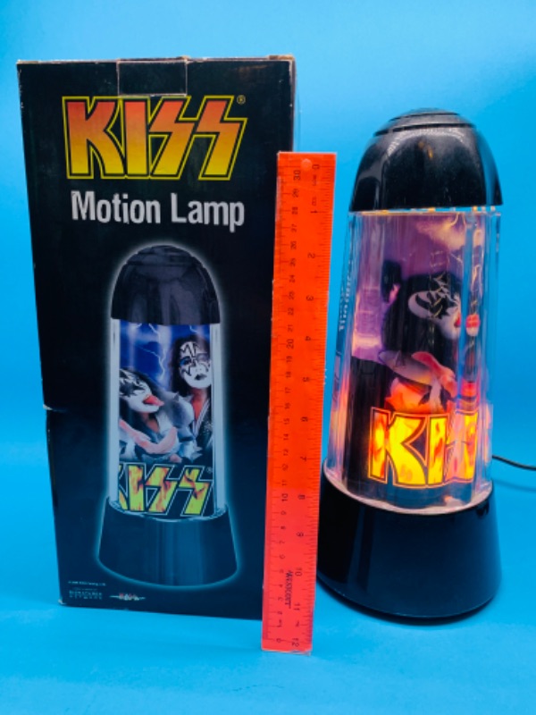 Photo 1 of 803942…vintage kiss motion lamp in original box- spins and lights 