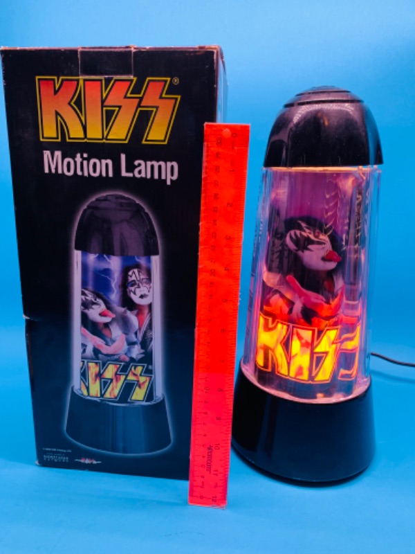 Photo 2 of 803942…vintage kiss motion lamp in original box- spins and lights 