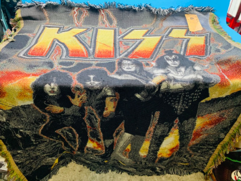 Photo 1 of 803944…large 4 foot x 4’ 10”  kiss farewell tour woven tapestry with tag