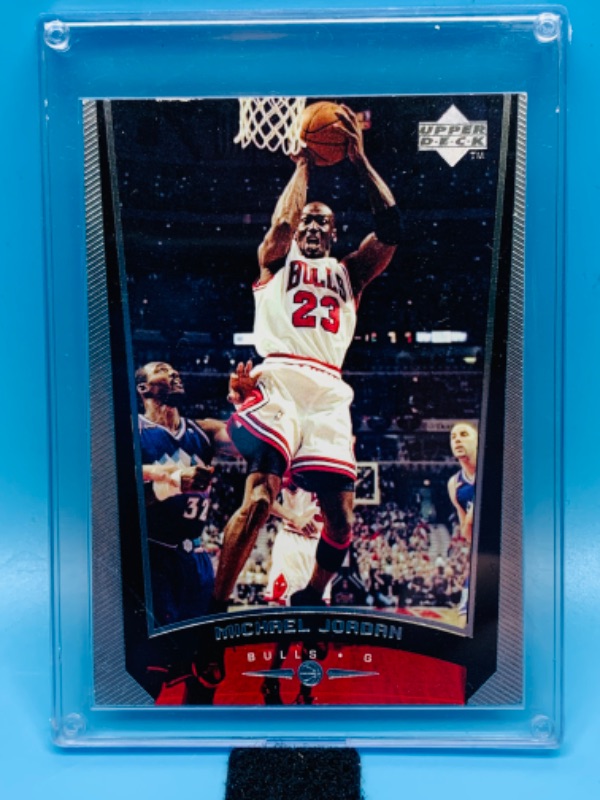 Photo 1 of 803949…upper deck Michael Jordan card 230i in hard plastic case 