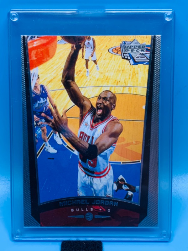 Photo 1 of 803950…upper deck Michael Jordan card 230t in hard plastic case 