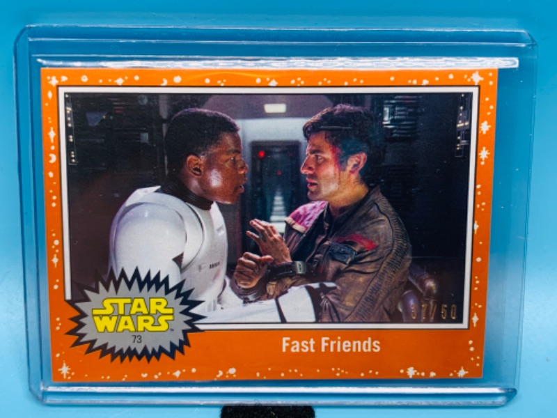 Photo 1 of 803951…topps Star Wars The force awakens #3  of 20 in hard plastic sleeve