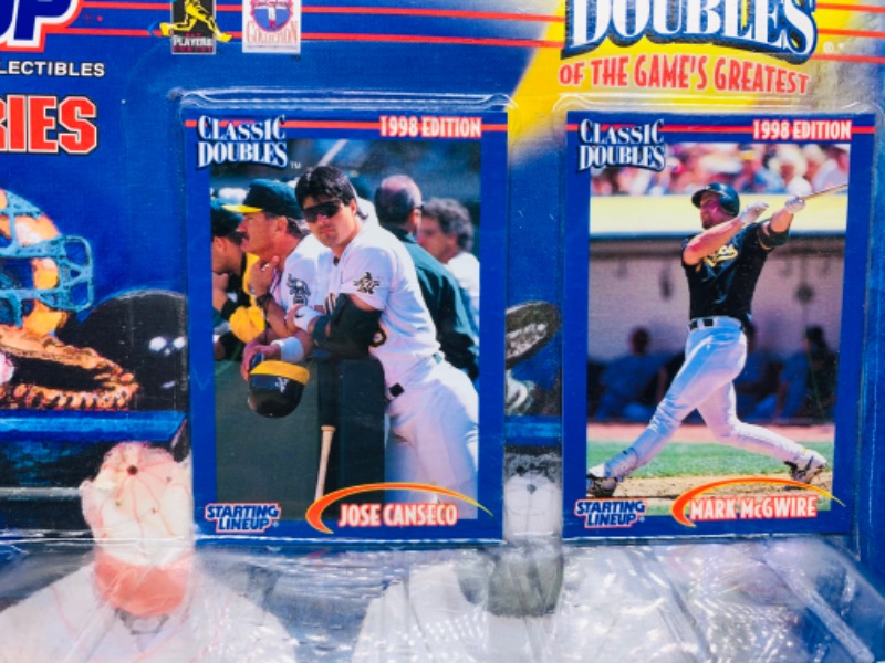 Photo 3 of 803962…starting line up classic doubles Jose Canseco and Mark McGwire figures in original package