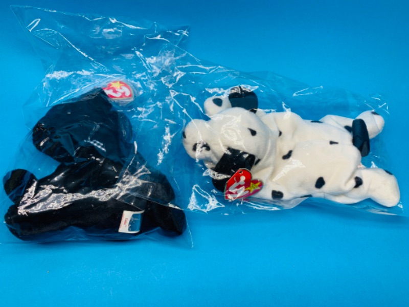 Photo 1 of 803975… TY beanie babies in plastic bags - doggies 