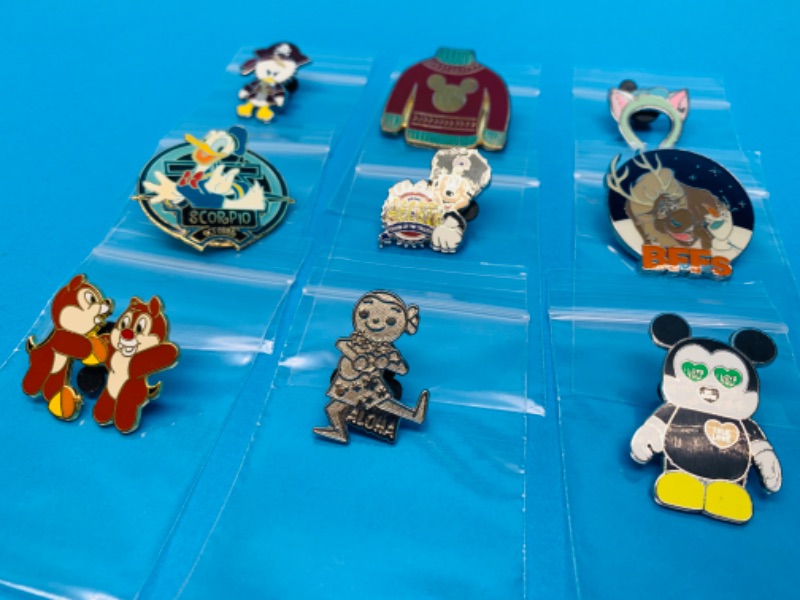 Photo 2 of 803981…9 Disney pins in plastic bags 