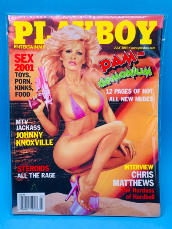 Photo 1 of 803987…adults only playboy magazine featuring Pam Anderson in plastic sleeve 