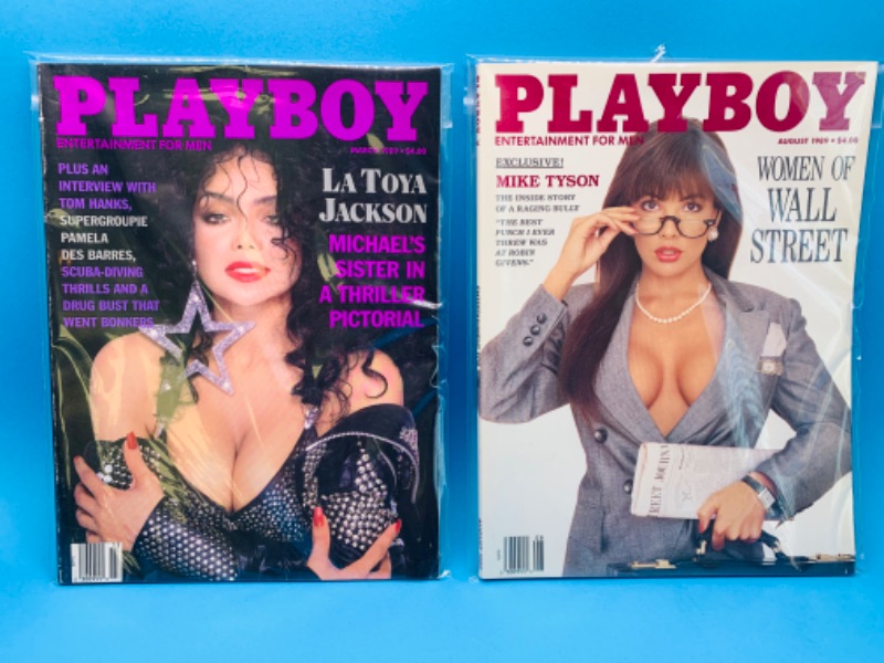 Photo 1 of 803995… adults only vintage 1989  playboy magazines in plastic sleeves 