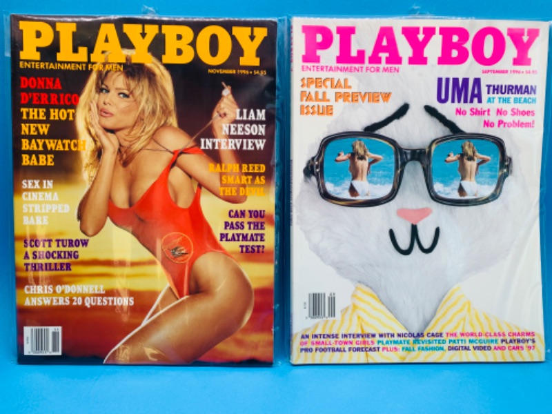 Photo 1 of 803996… adults only vintage 1996  playboy magazines in plastic sleeves 