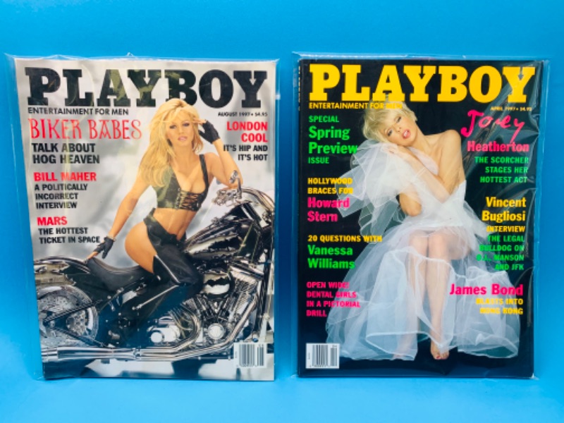 Photo 1 of 803999… adults only vintage1997  playboy magazines in plastic sleeves 