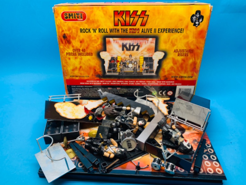 Photo 1 of 804011…kiss alive II smiti  playset - stage, figures, risers, instruments, microphones and more