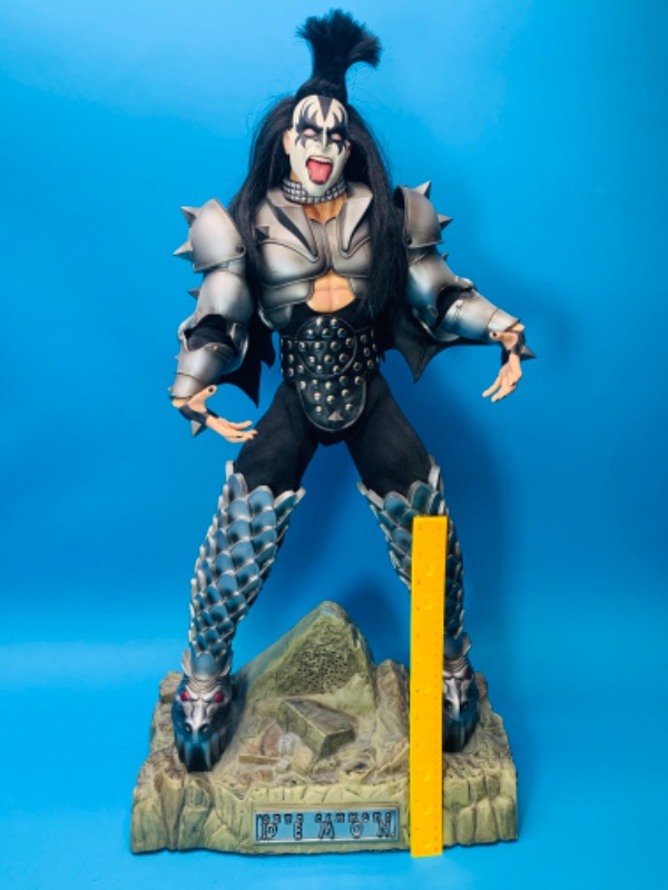 Photo 1 of 804015…Xlarge 2 foot 4” poseable figure plays music kiss Gene Simmons Destroyer has movable parts 