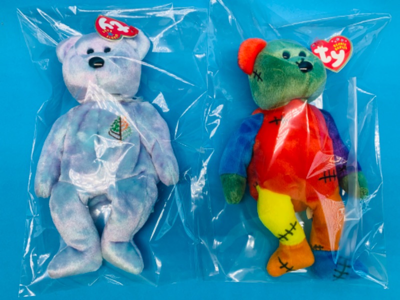 Photo 1 of 804089… 2 TY beanie babies in plastic bags 