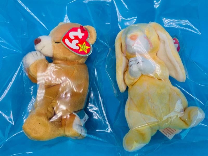 Photo 1 of 804094… 2 TY beanie babies in plastic bags 