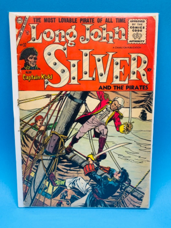 Photo 1 of 804130…vintage $.10 cent long John silver comic in plastic sleeve - some wear from age 