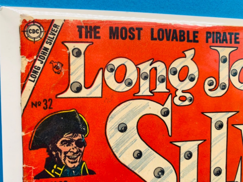 Photo 3 of 804130…vintage $.10 cent long John silver comic in plastic sleeve - some wear from age 