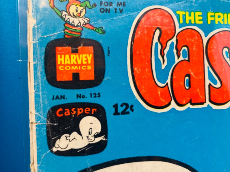 Photo 3 of 804131…vintage $.12 and $.25 cent Casper comics in plastic sleeves- some wear from age 