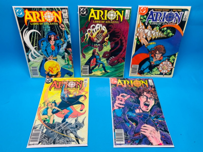 Photo 1 of 804135…5 vintage arion comics in plastic sleeves 