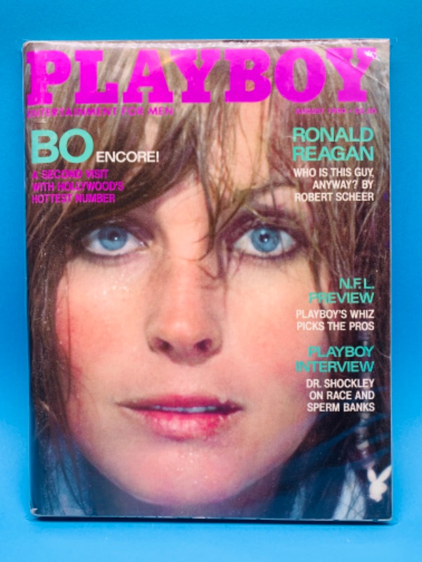 Photo 1 of 804173…adults only vintage 1980 playboy magazine featuring Bo in plastic sleeve 