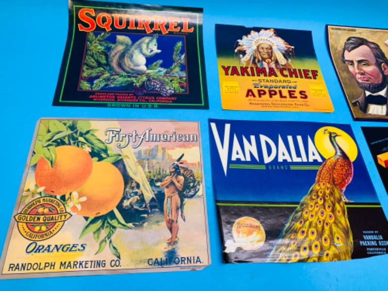 Photo 2 of 804186…vintage California citrus labels signs 