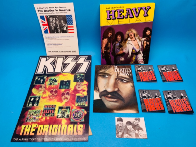 Photo 1 of 804216…rock band - kiss stand-alone, Beatles items, and heavy metal hardcover 