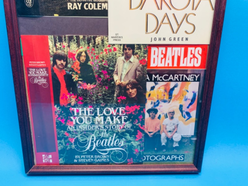 Photo 2 of 804217…framed Beatles book covers and memorabilia 13 x 21