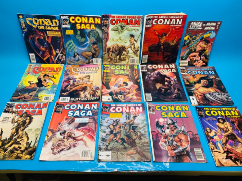 Photo 1 of 804232… some condition issues- vintage Conan comic magazines  