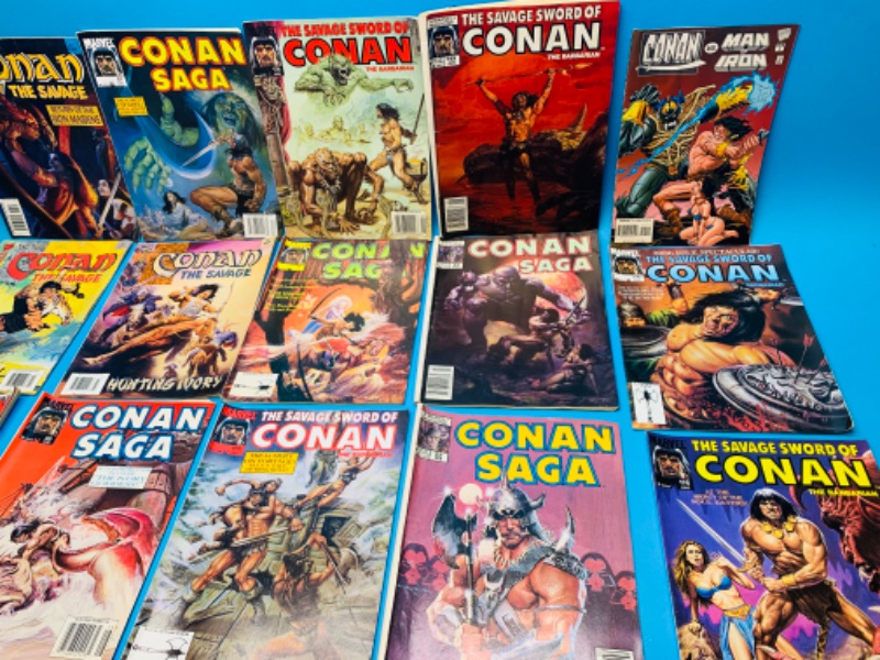 Photo 2 of 804232… some condition issues- vintage Conan comic magazines  