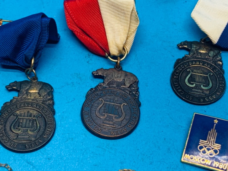 Photo 3 of 804241…vintage school band and Olympic pins -most from the 1950’s